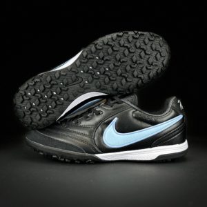 Сороконожки Nike Tiempo Ligera Pro TF, черный, голубой